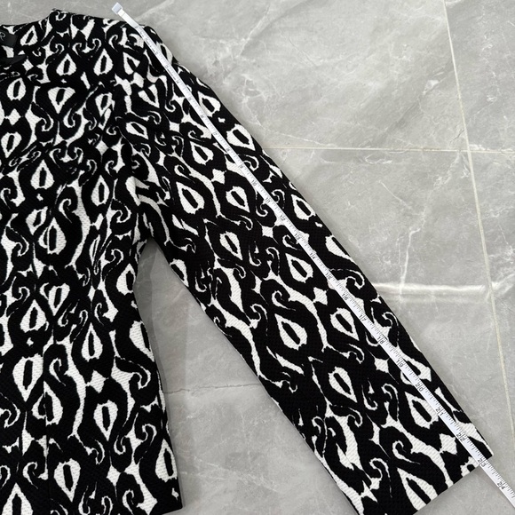 Women’s Kasper Open Front Patterned Long Sleeve Blazer Jacket Size 10P - Picture 16 of 16